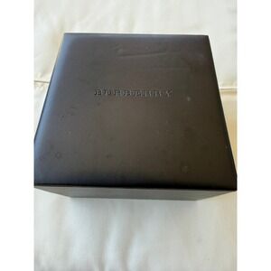 Burberry Watch Box Brown  Leather Square Presentation Case with Pillow